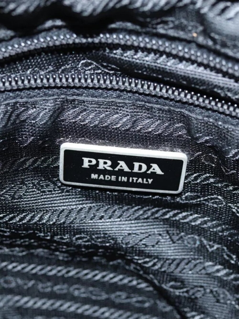 PRADA Shoulder Bag Nylon Black Auth 72842 - Picture 13 of 16